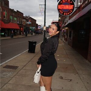 Zara Black Long Sleeve Dress